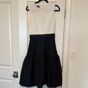 Carolina Herrera CH Elegant Black and White Women's Dress